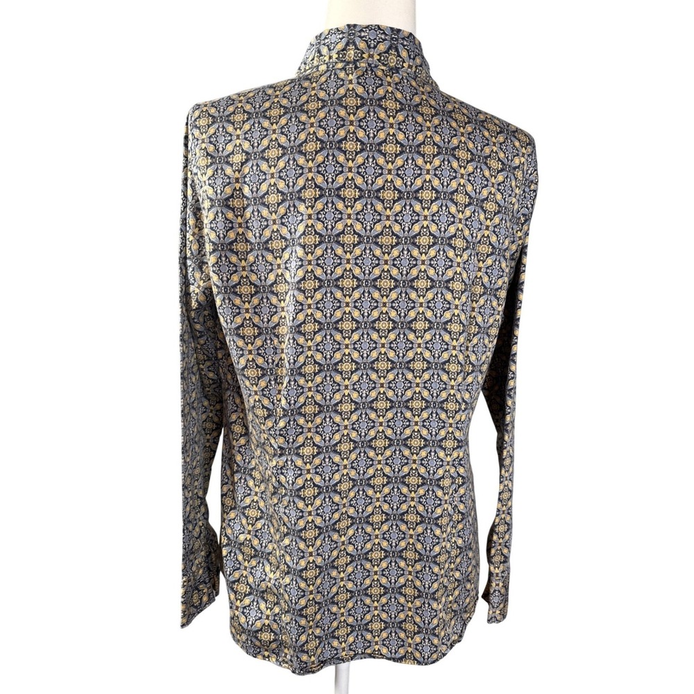 Van Heusen Women's Long Sleeve Button Up Shirt‎ L/G 70s art deco revival Cotton - Picture 4 of 9